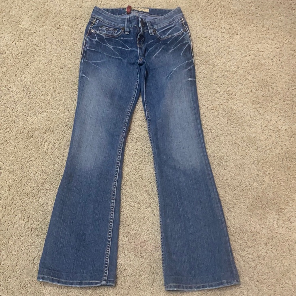 BKE JEANS WOMENS FLARE LEG BOTTOMS - 25 x 31 1/2